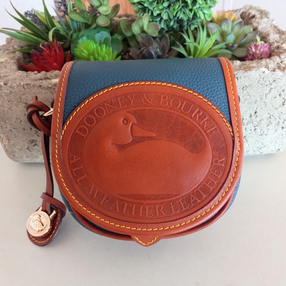 Dooney & Bourke All Weather Leather 2, Duck Bag In Jeans - Picture 5 of 16